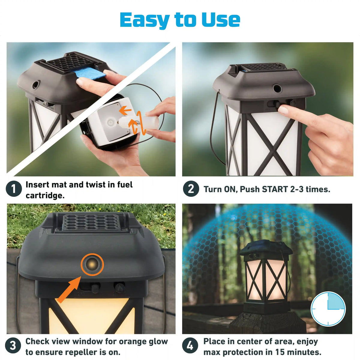 Patio Shield Mosquito Repeller Lantern XL